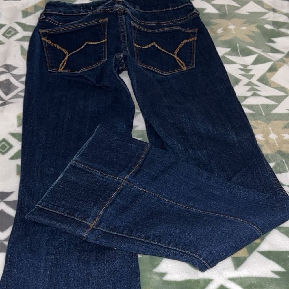 Ariat Women's Boot Cut Jeans - Dark Blue - Picture 4 of 6